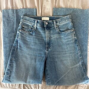 Classic High-Rise Wide-Leg Jeans in Medium Blue